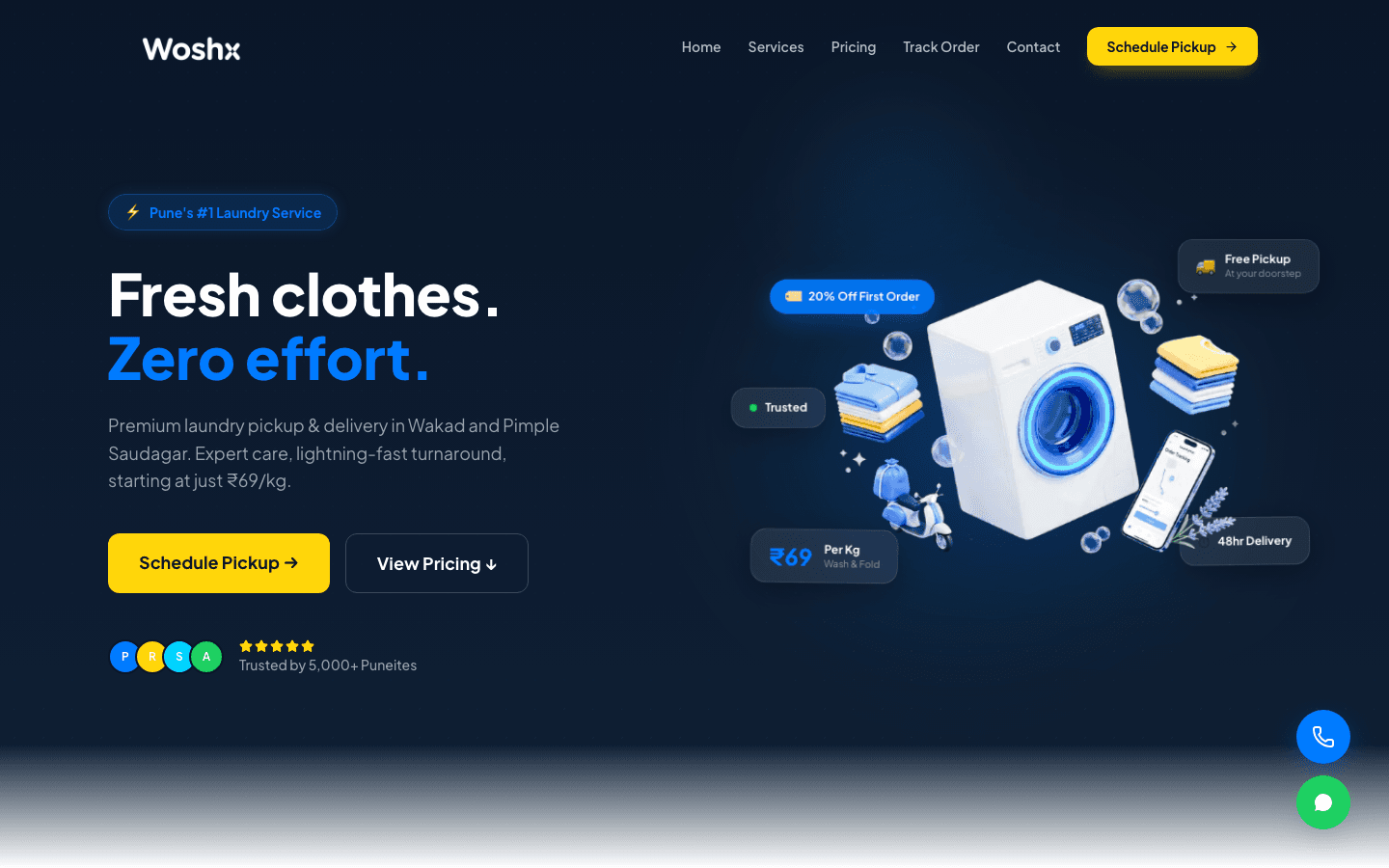 Woshx — live site built by BuildRocket Labs